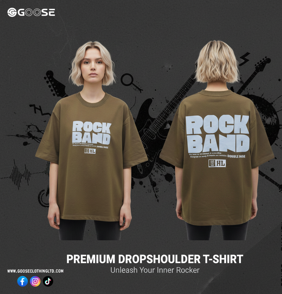 ROCK BAND PRINTED DROP TEE