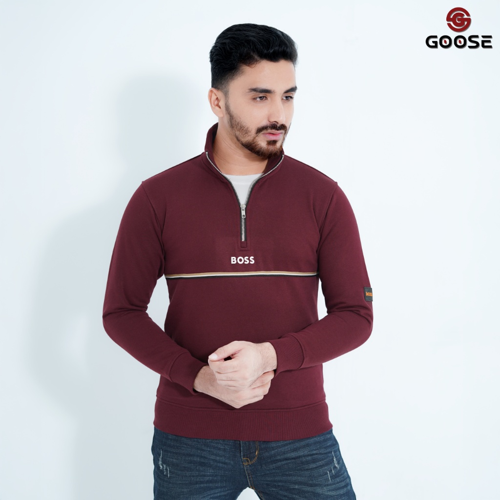 Boss Chest Stripe Sweat Shirt