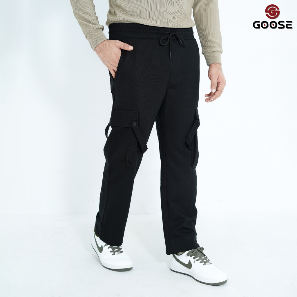 Solid Six Pocket Men's Cargo Track Pants / Joggers