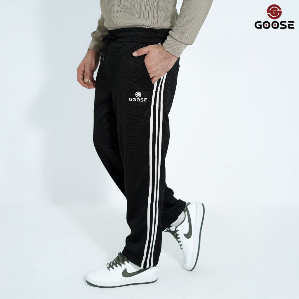 Goose Ball Print Fabrics Baggy Trouser