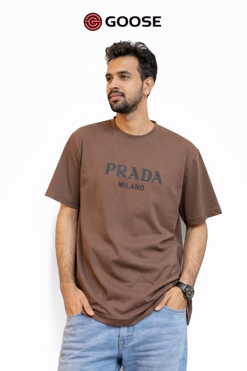 Goose China Imported Prada Printed Drop Shoulder