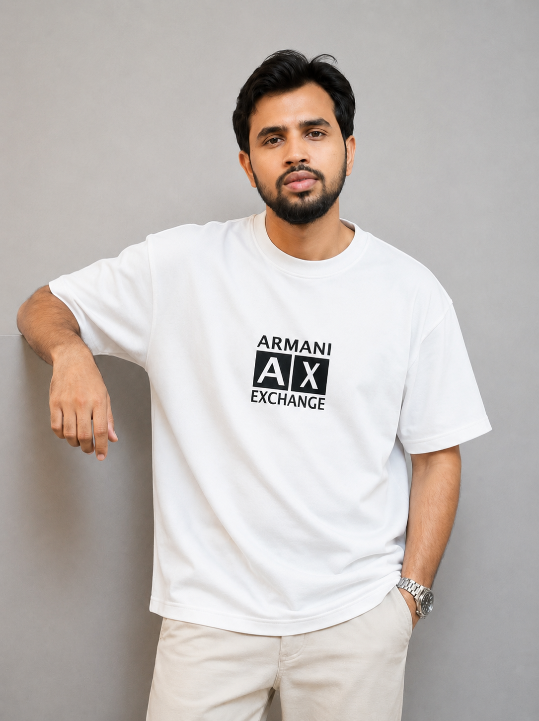IMPORTED ARMANI EXCHANGE PREMIUM DROP SHOULDER TEE